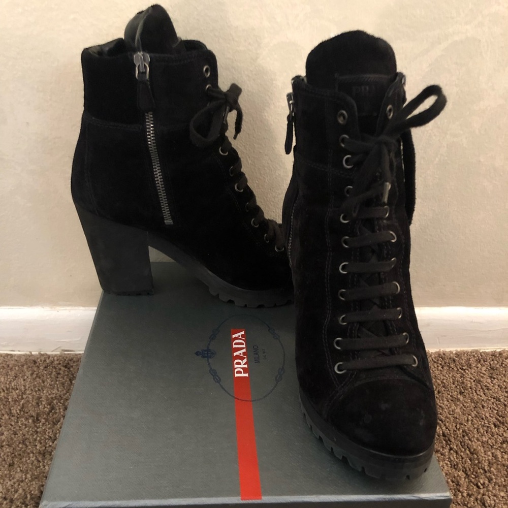 Prada Combat Boots